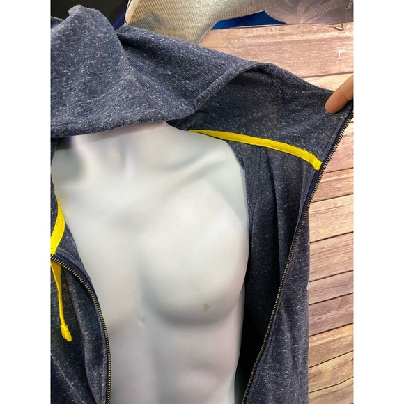 Nike MLB Tampa Bay Devil Rays Men Large Zip Up Hoodie light Jacket Gray Baseball - Picture 6 of 10